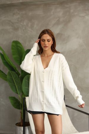 Rosso Knit Crystalized Cardigan